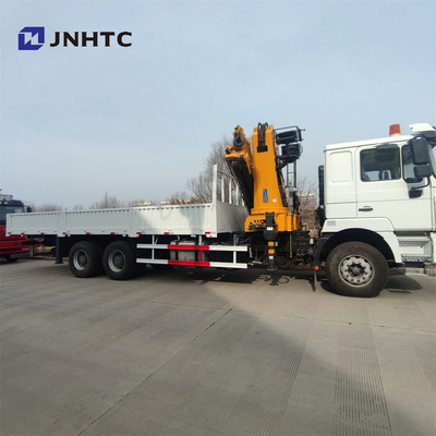 Shacman 8x4 F3000 12 टन ट्रक माउंटेड क्रेन 4 स्ट्रेट आर्म 12 व्हील