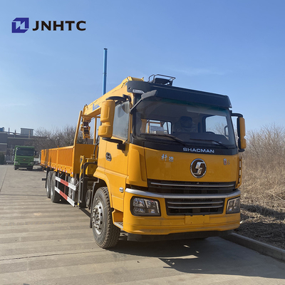 6x4 स्ट्रेट आर्म क्रेन कार्गो ट्रक माउंटेड Shacman H3000 F3000 X3000