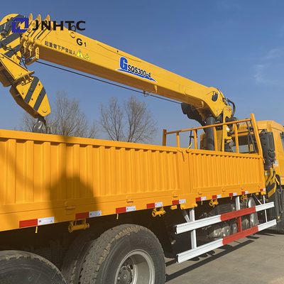 6x4 स्ट्रेट आर्म क्रेन कार्गो ट्रक माउंटेड Shacman H3000 F3000 X3000
