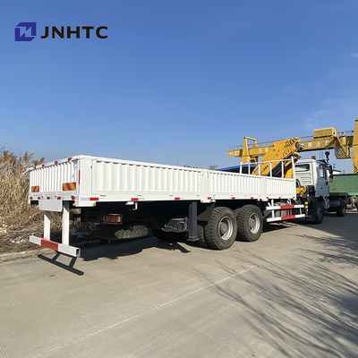 फ्लैटबेड ड्रॉपसाइड कार्गो ट्रक माउंटेड क्रेन शैकमैन F3000 6x4