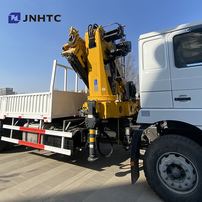 फ्लैटबेड ड्रॉपसाइड कार्गो ट्रक माउंटेड क्रेन शैकमैन F3000 6x4