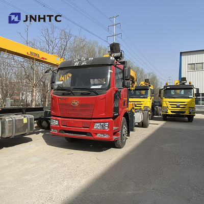 FAW 4X2 ड्राइव व्हील क्रेन बूम ट्रक 6 - 10 टन . के साथ