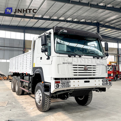 HOWO 371HP 6X6 4x4 ड्राइव कार्गो ट्रक कॉलम प्लेट ड्रॉपसाइड गेट