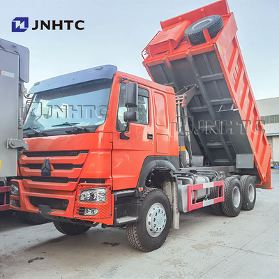 6x4 सिनोट्रुक होवो 10 व्हीलर डंप ट्रक 371hp यूरो II उत्सर्जन