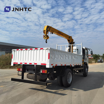 Sinotruk Howo Homan 6 व्हील 4x2 ड्रॉपसाइड कार्गो ट्रक 3.2t क्रेन के साथ