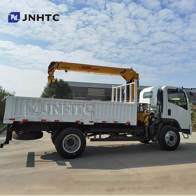 Sinotruk Howo Homan 6 व्हील 4x2 ड्रॉपसाइड कार्गो ट्रक 3.2t क्रेन के साथ