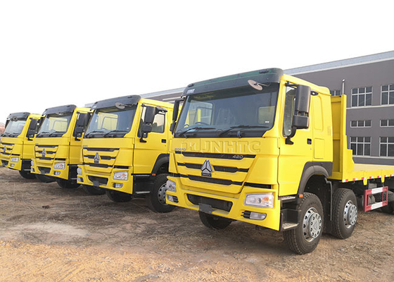 Sinotruk Howo 8x4 हैवी ड्यूटी कार्गो ट्रक इलेक्ट्रिक 12 व्हील 420hp