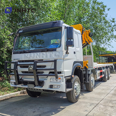 नया होवो क्रेन ट्रक 8X4 10 टन कार्गो फोल्डिंग क्रेन 16 पहियों के साथ सबसे अच्छी कीमत