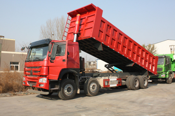 Sinotruk Howo7 8 × 4 371 हॉर्स पावर 25M3 Sinotruk डंप ट्रक की मात्रा 50-60 टन के साथ
