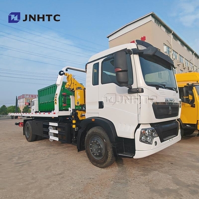 HOWO TX क्रेन ट्रक 320HP 4X2 15TON कार्गो घुड़सवार Wrecker ट्रक के साथ हाइड्रोलिक सीधे बूम क्रेन ट्रक