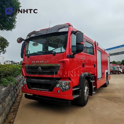 HOWO फायर ट्रक 12000L 6 X 4 पानी और फोम अग्निशमन बचाव ट्रक