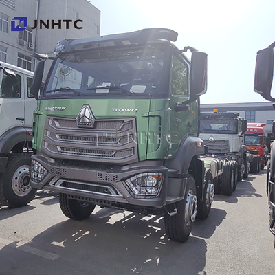SINO Howo NX 8x4 हेवी ड्यूटी 12 व्हील्स कार्गो डंप ट्रक चेसिस बिना बाल्टी के