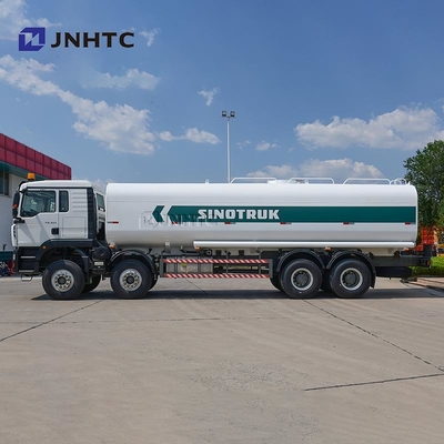 Howo TX छिड़काव पानी टैंक ट्रक 371hp 8x4 पानी टैंक ट्रक