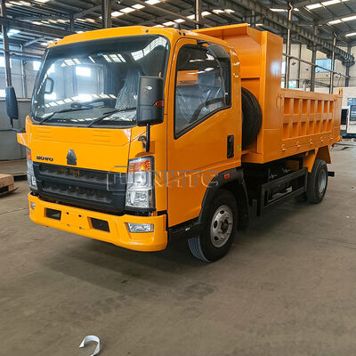 SINOTRUK HOWO 3-5 टन YN4102QBZL 116HP यूरो2 राइट ड्राइव लाइट डंप ट्रक