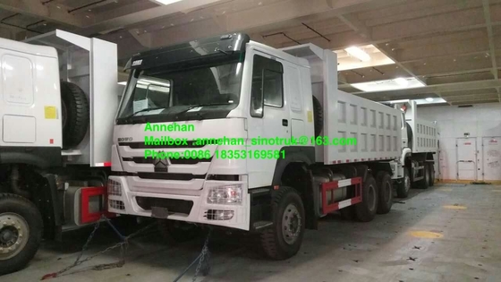 371hp 10 व्हील्स 6x4 हैवी ड्यूटी डंप ट्रक लेफ्ट हैंड ड्राइव के साथ