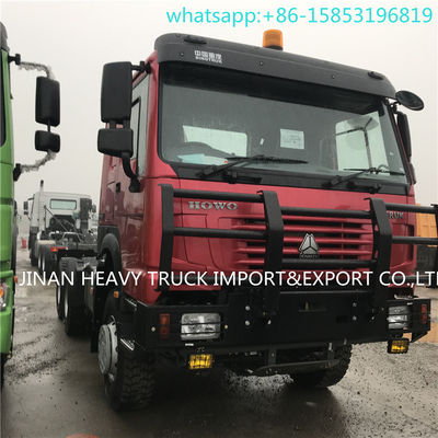 मैला रोड के लिए SINOTRUK Howo फुल व्हील ड्राइव 6x6 प्राइम मूवर ट्रक