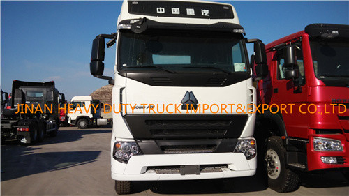 10 व्हीलर सिनोट्रक HOWO A7 6x4 ट्रैक्टर ट्रक 371hp 420hp