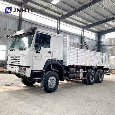 HOWO 371HP 6X6 4x4 ड्राइव कार्गो ट्रक कॉलम प्लेट ड्रॉपसाइड गेट